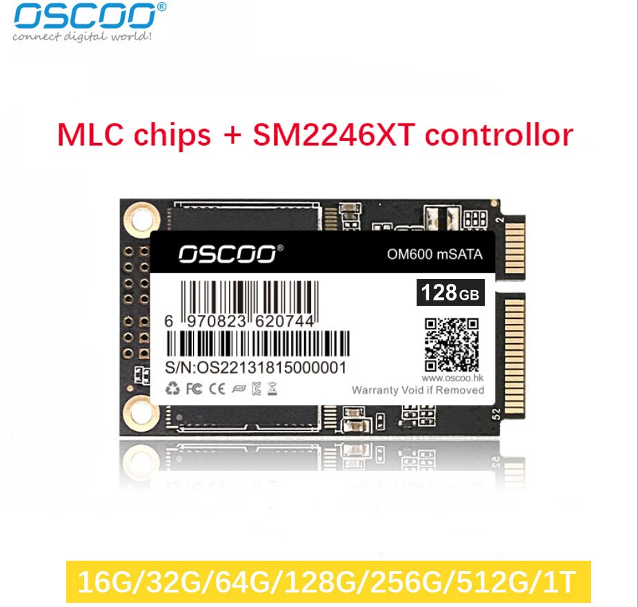 OSCOO mSATA SSD 128GB 256GB 512GB 1 ׶Ʈ ..